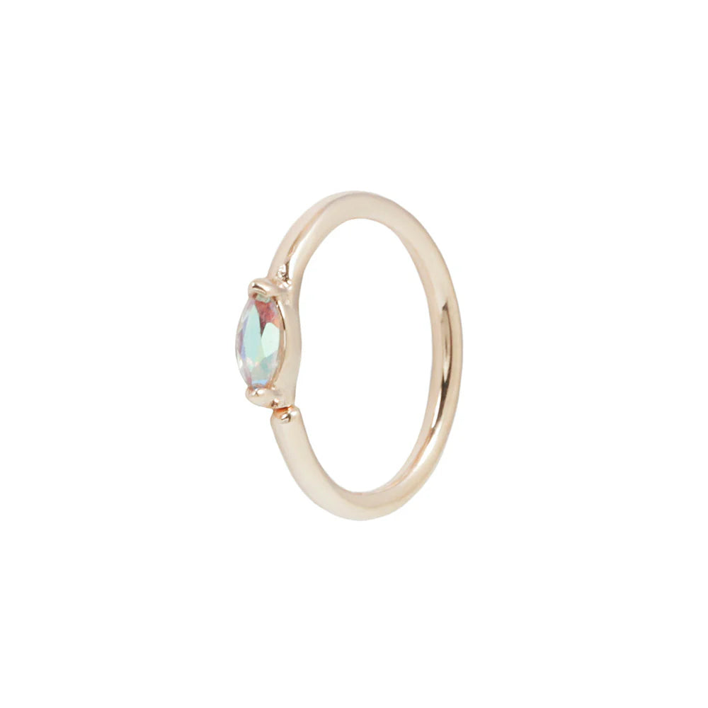 ZURI + MERCURY MIST TOPAZ - SEAM RING *PRE-ORDER* Buddha Jewelry