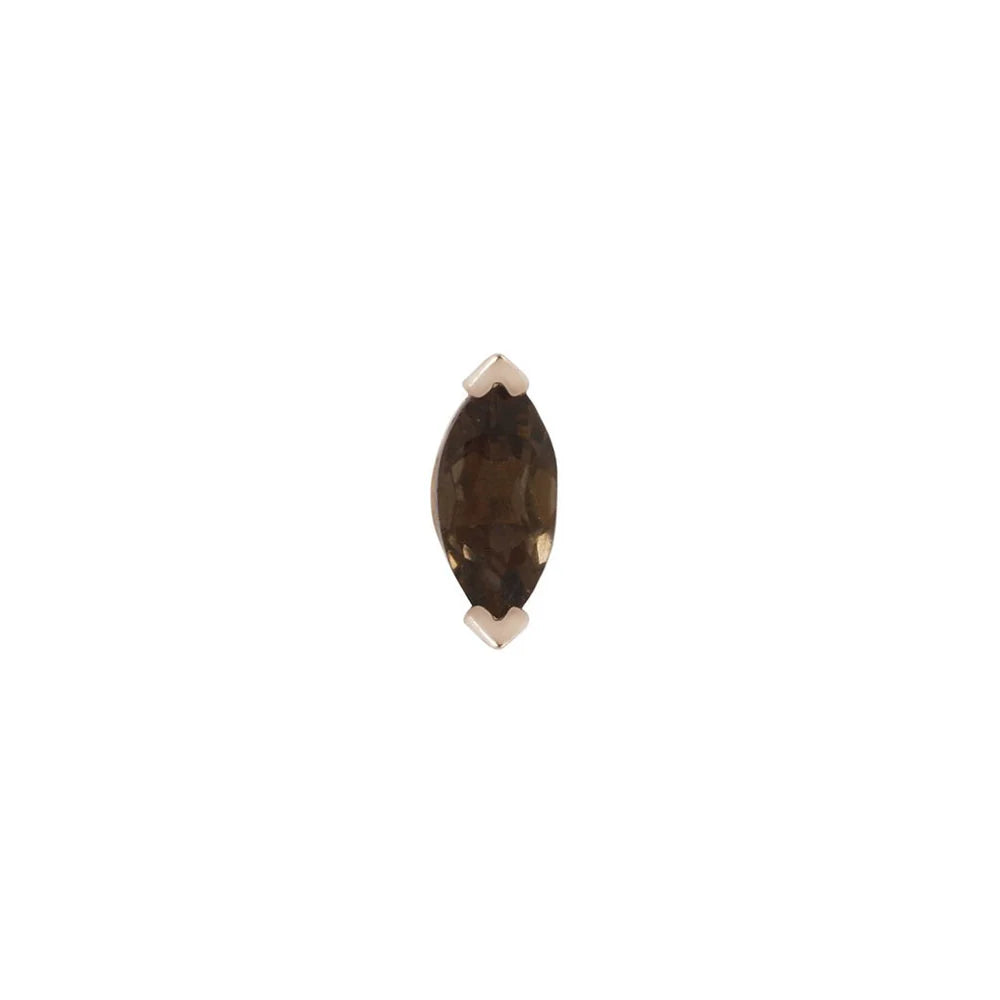 ZURI + SMOKY QUARTZ - THREADLESS END *PRE-ORDER* Buddha Jewelry