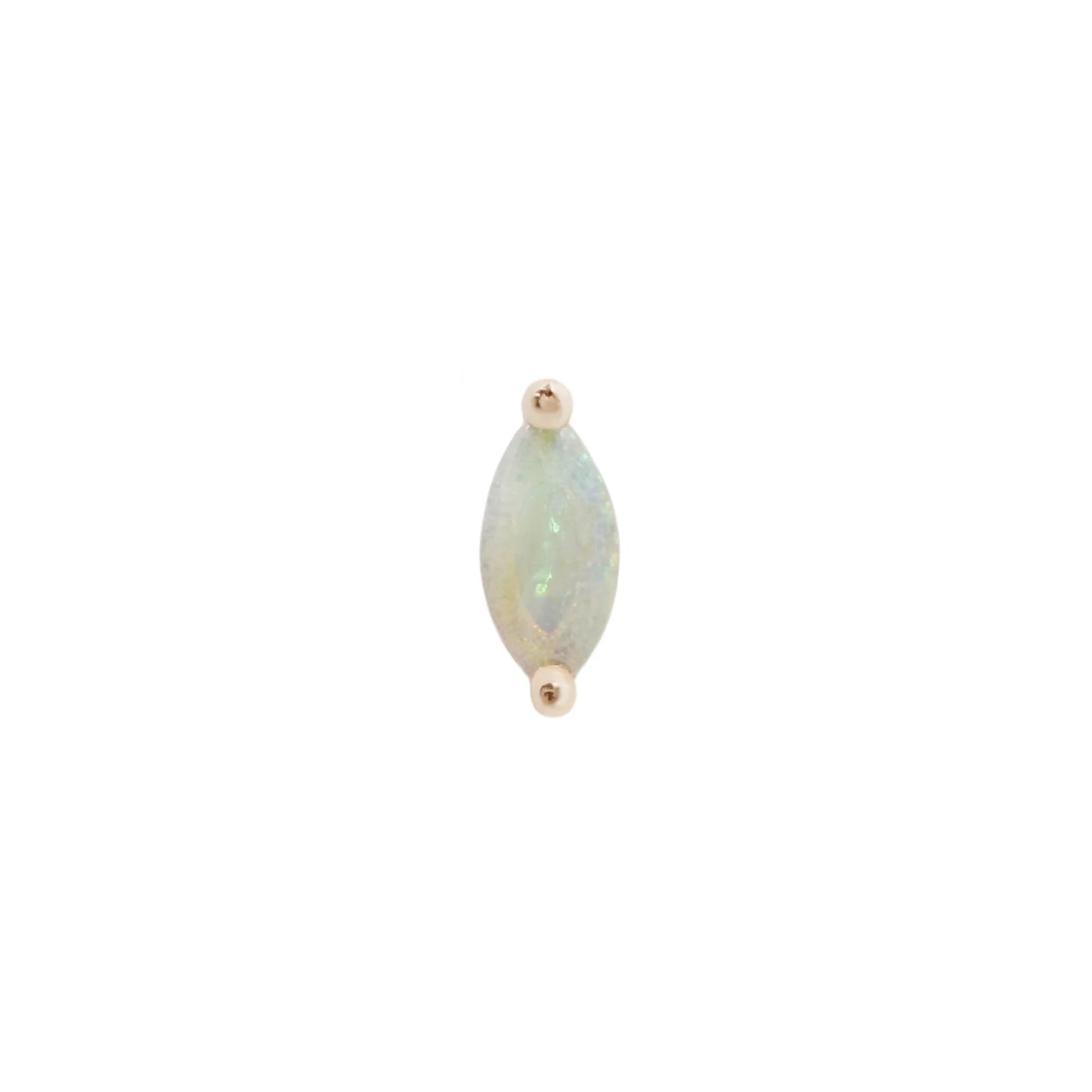 ZURI + GENUINE OPAL - THREADLESS END *PRE-ORDER* Buddha Jewelry