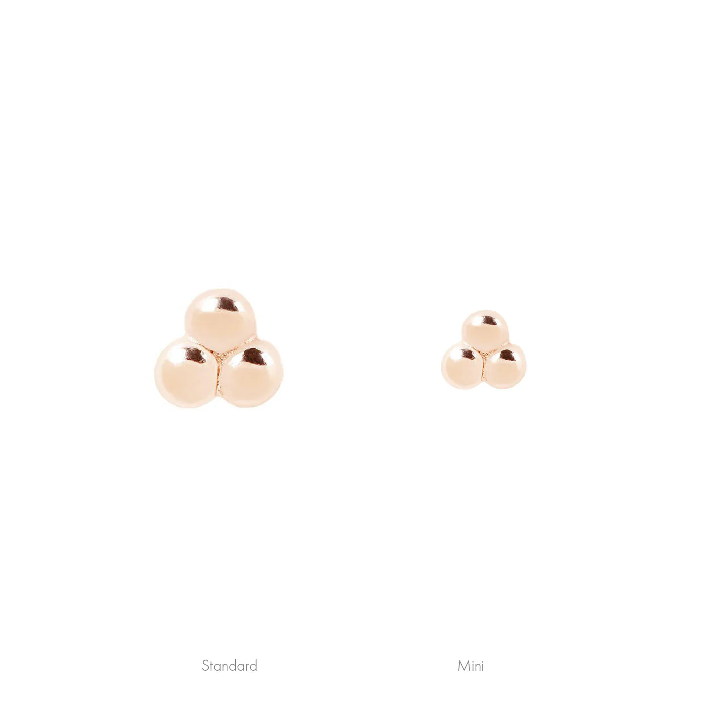 MINI 3 BEAD CLUSTER - THREADLESS END *PRE-ORDER* Buddha Jewelry