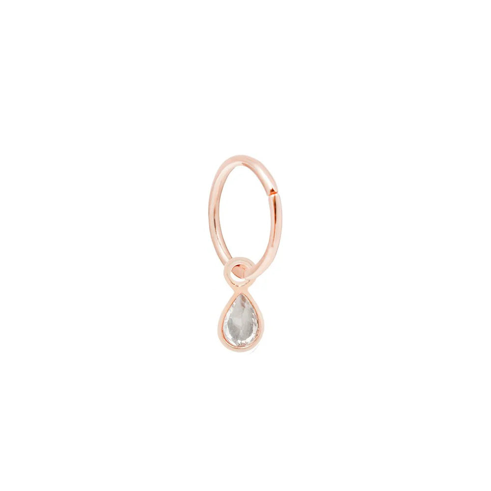 CONCORDE TEARDROP + WHITE TOPAZ - CHARM *PRE-ORDER* Buddha Jewelry
