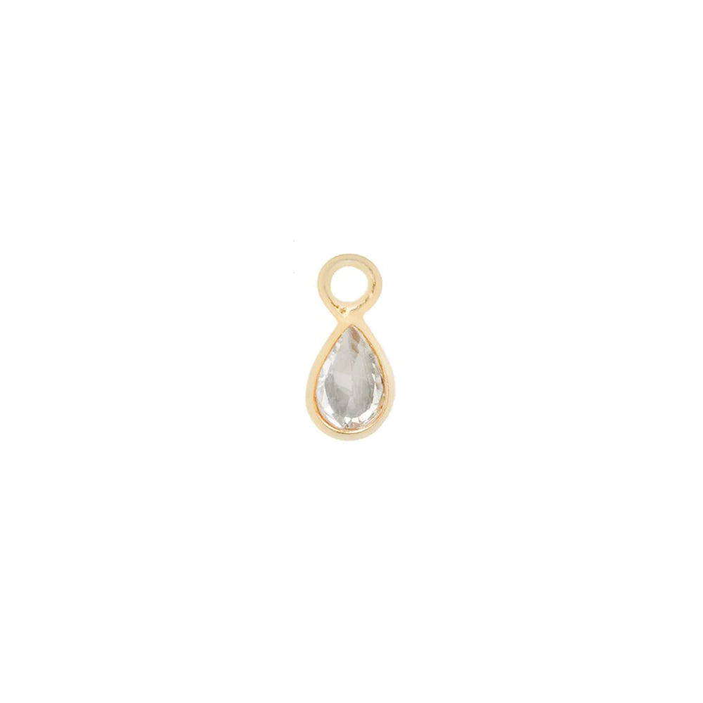 CONCORDE TEARDROP + WHITE TOPAZ - CHARM *PRE-ORDER* Buddha Jewelry