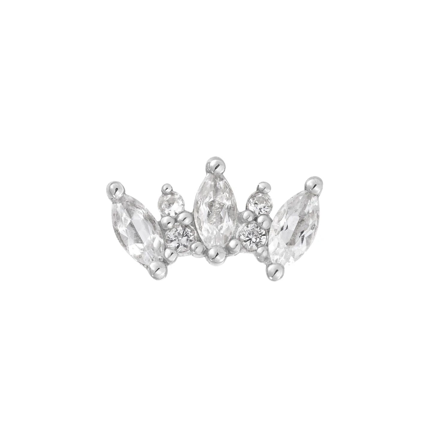ALICE + WHITE SAPPHIRE - THREADLESS END *PRE-ORDER* Buddha Jewelry