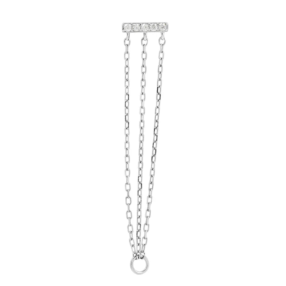 AURALIE WITH CHAINS - THREADLESS END *PRE-ORDER* Buddha Jewelry