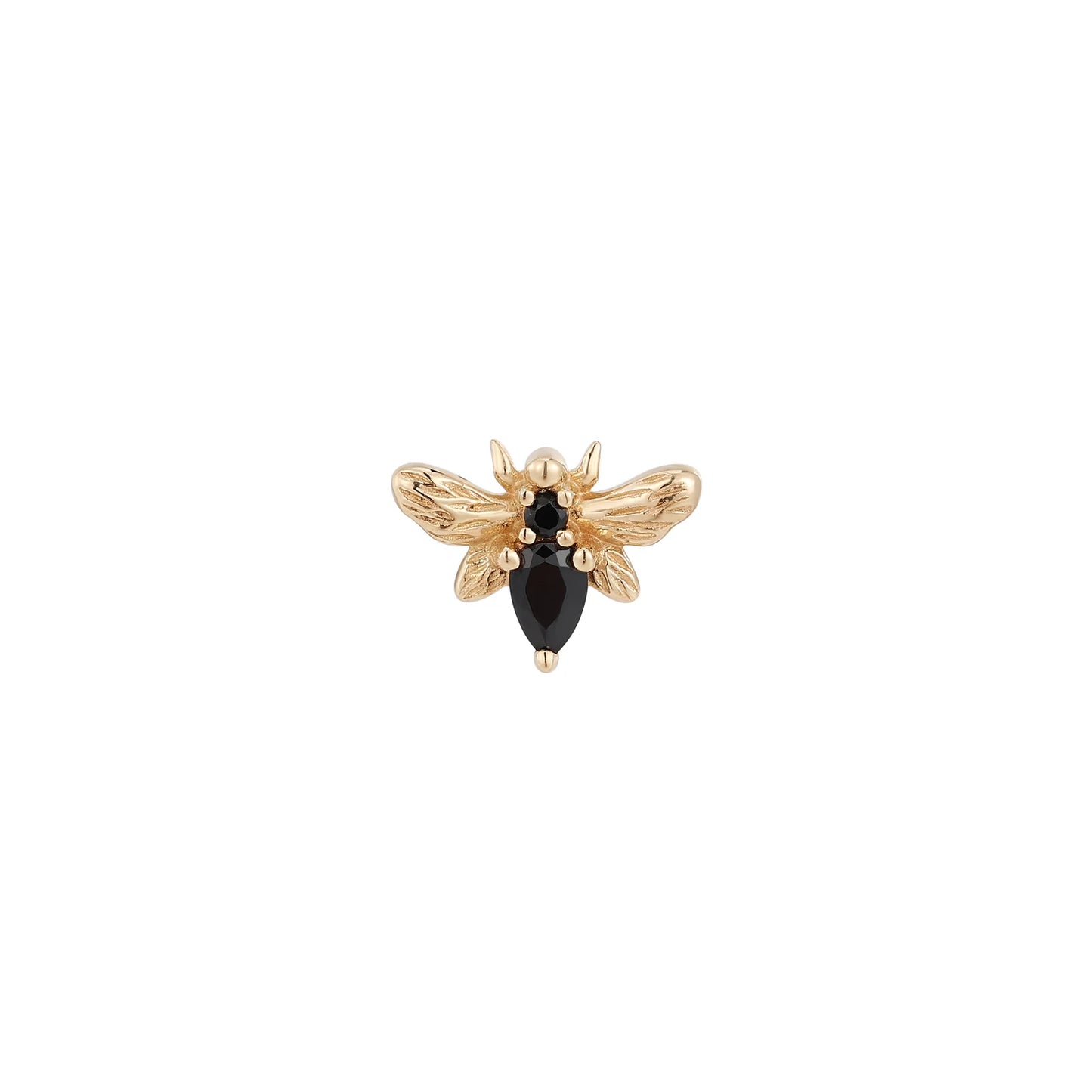BEE CHIC + BLACK SPINEL - THREADLESS END *PRE-ORDER* Buddha Jewelry