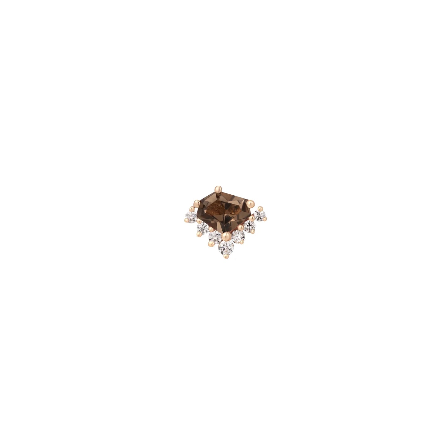 BONES + HONEY + SMOKY QUARTZ - THREADLESS END *PRE-ORDER* Buddha Jewelry