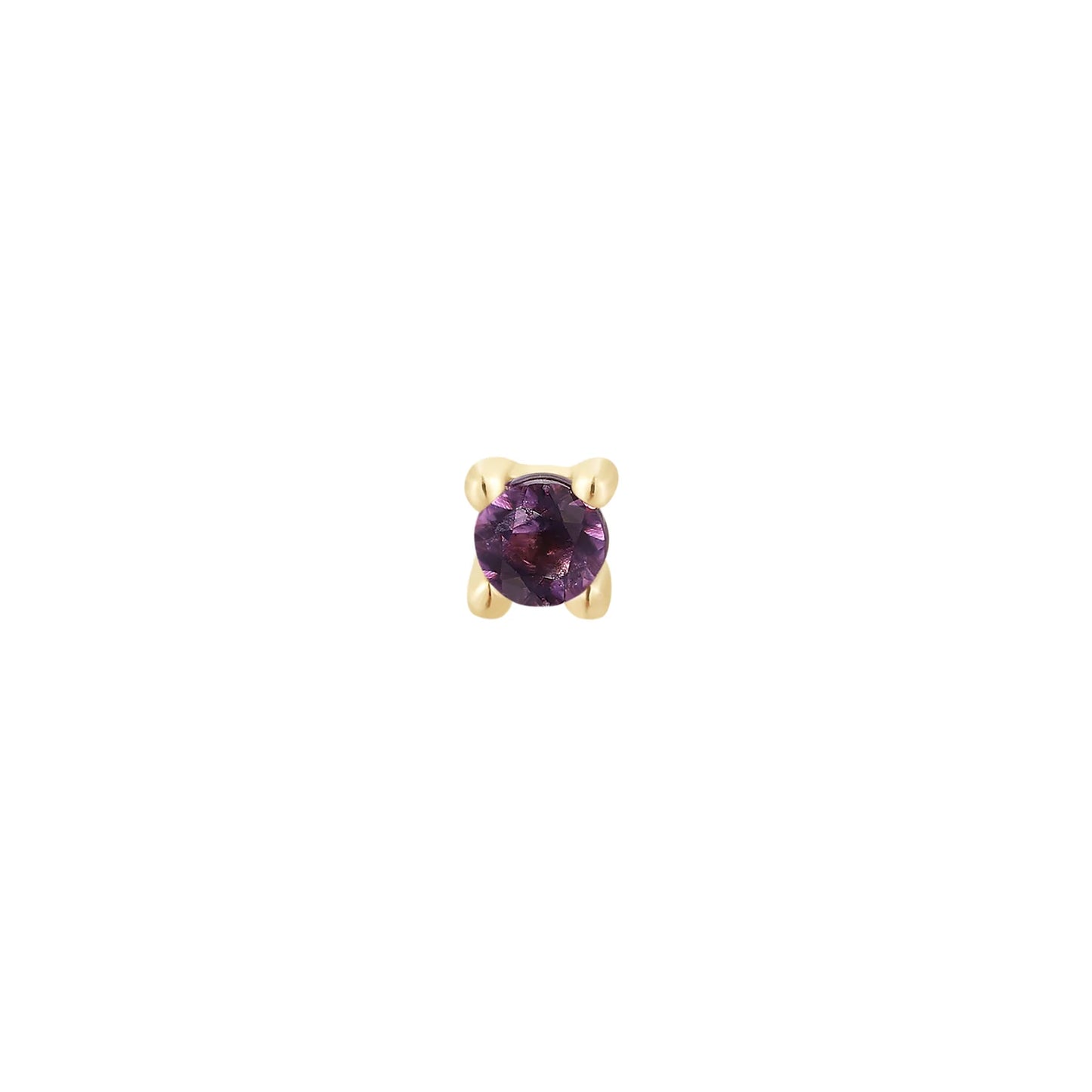 AMETHYST PRONG - THREADLESS END *PRE-ORDER Buddha Jewelry