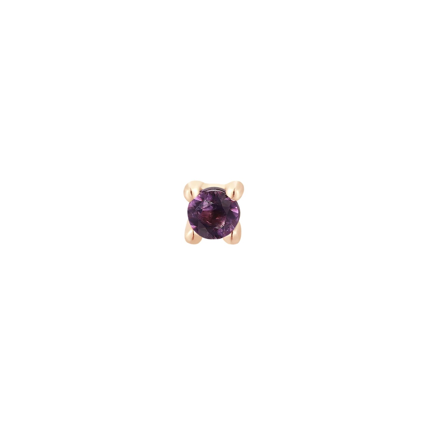 AMETHYST PRONG - THREADLESS END *PRE-ORDER Buddha Jewelry
