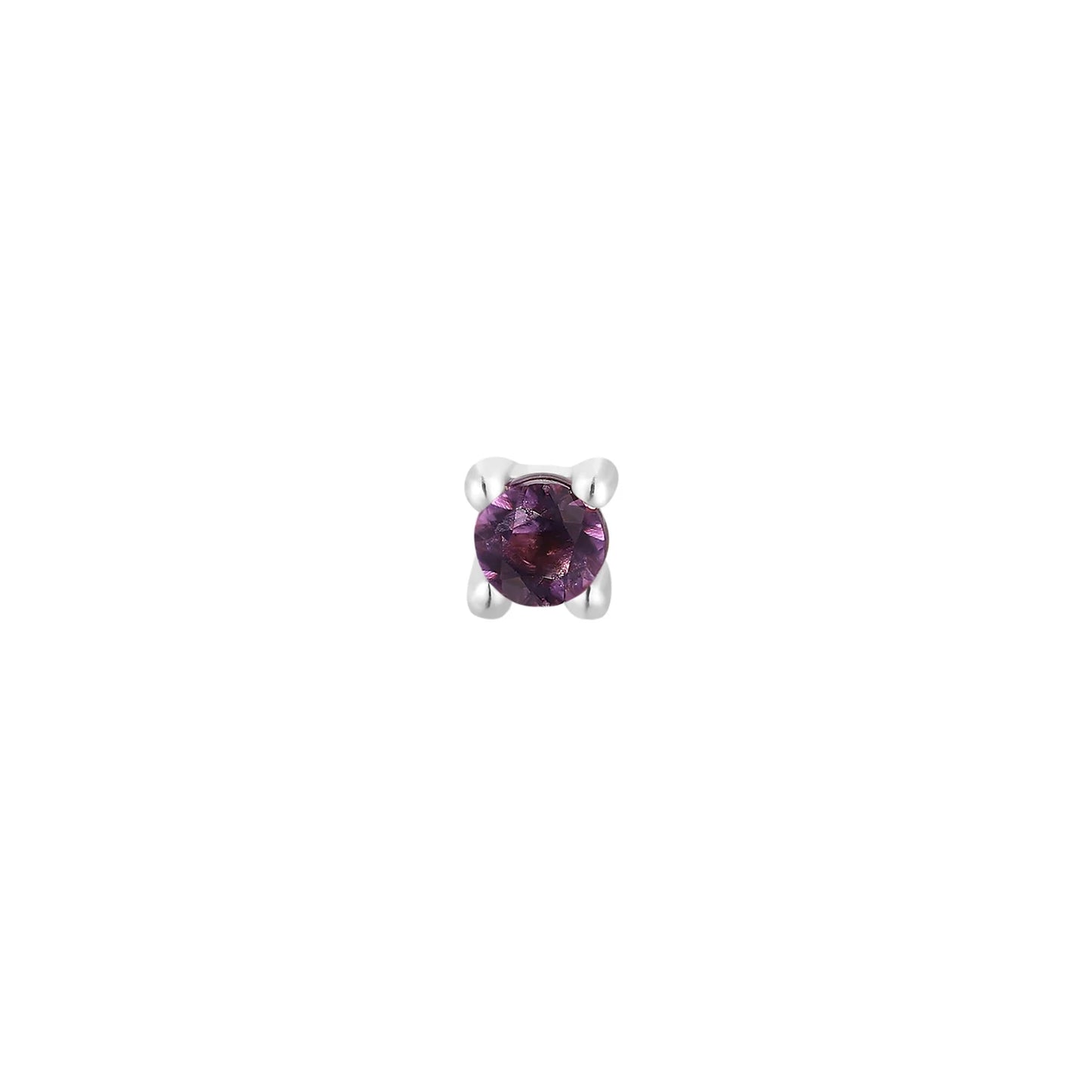 AMETHYST PRONG - THREADLESS END *PRE-ORDER Buddha Jewelry