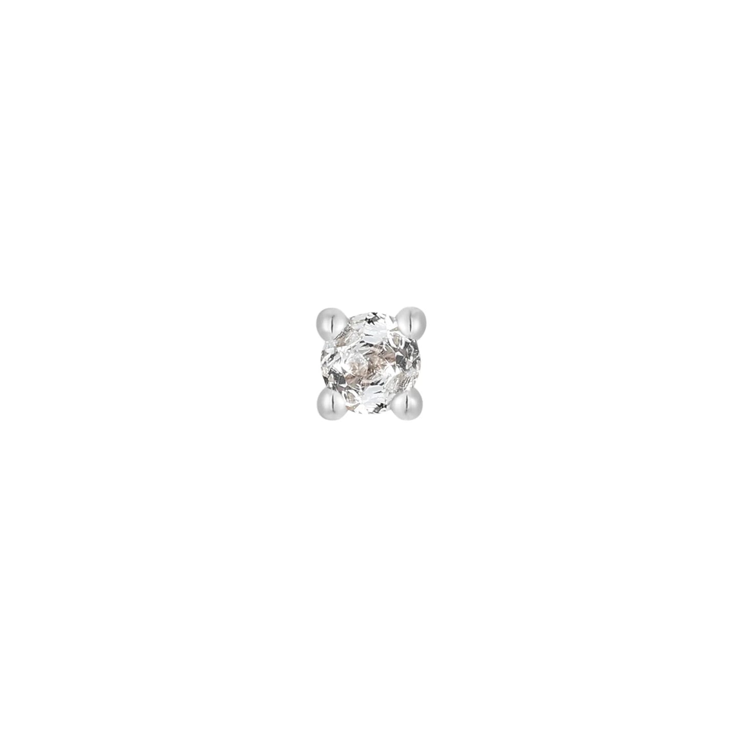 AQUAMARINE PRONG - THREADLESS END *PRE-ORDER* Buddha Jewelry