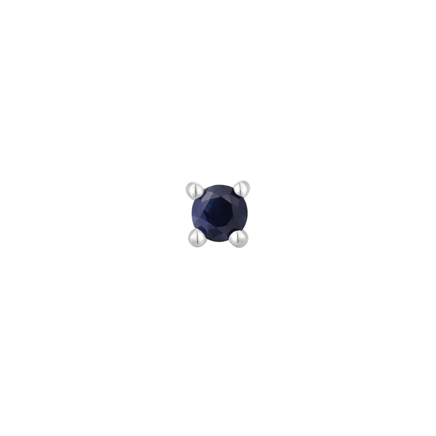 BLUE SAPPHIRE PRONG - THREADLESS END *PRE-ORDER* Buddha Jewelry