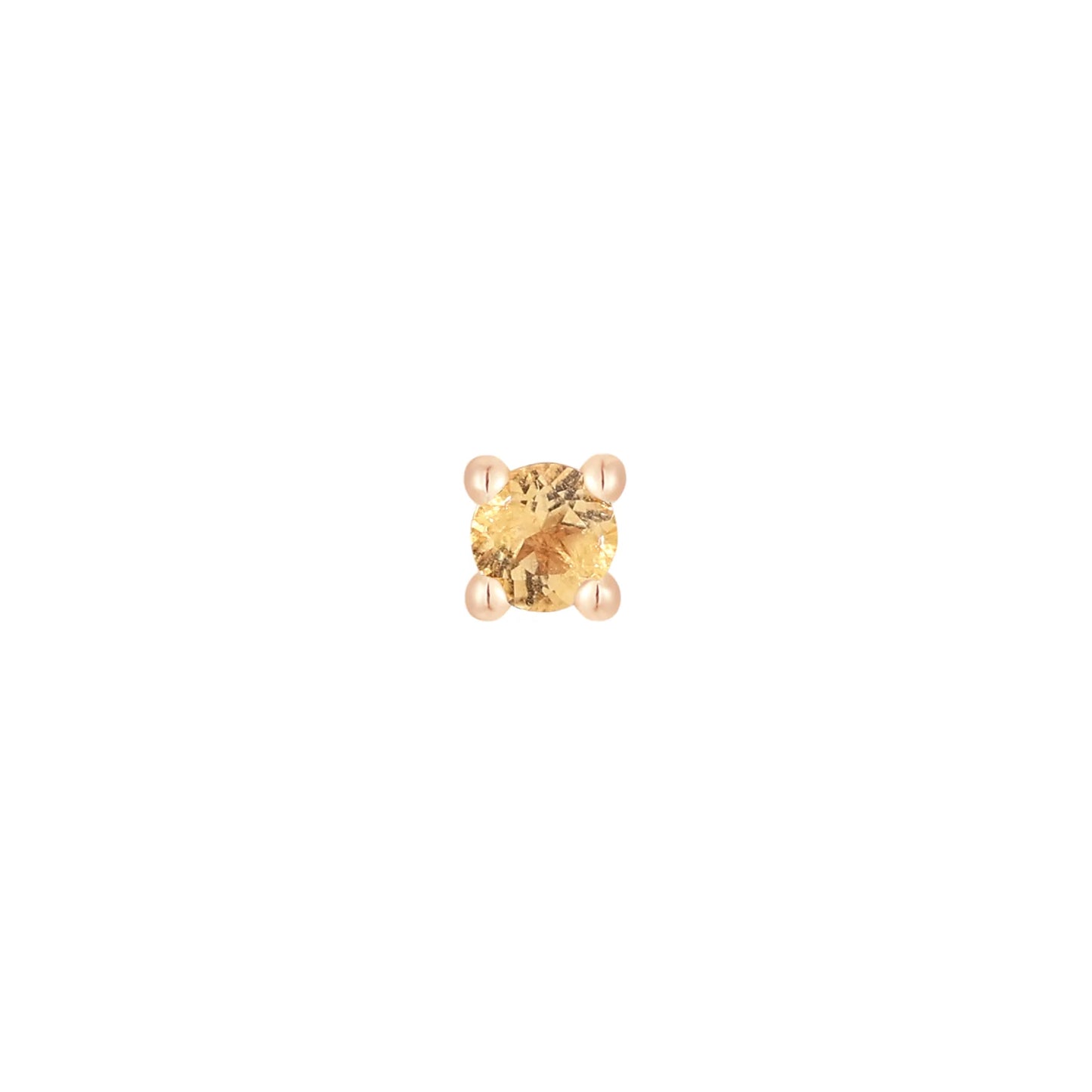 CITRINE PRONG - THREADLESS END *PRE-ORDER* Buddha Jewelry