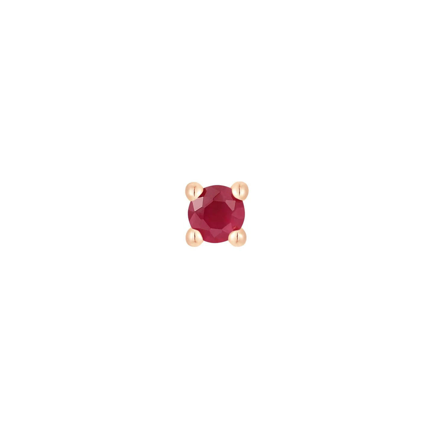 RUBY PRONG - THREADLESS END *PRE-ORDER* Buddha Jewelry
