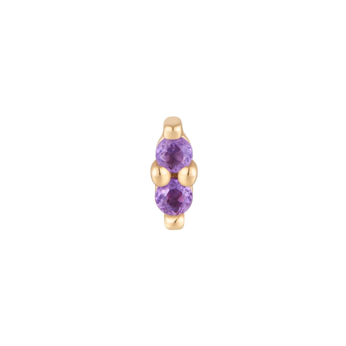 MISHKA 2 + AMETHYST - THREADLESS END *PRE-ORDER* Buddha Jewelry