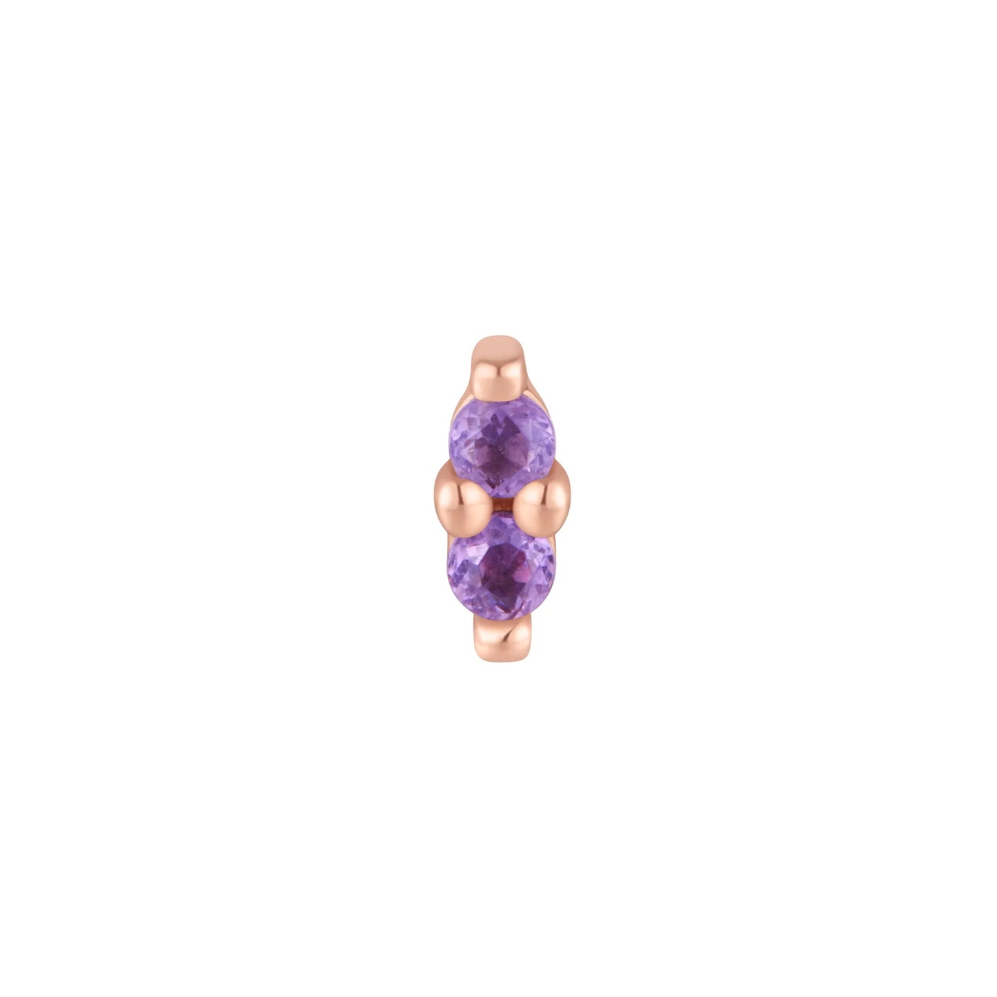 MISHKA 2 + AMETHYST - THREADLESS END *PRE-ORDER* Buddha Jewelry
