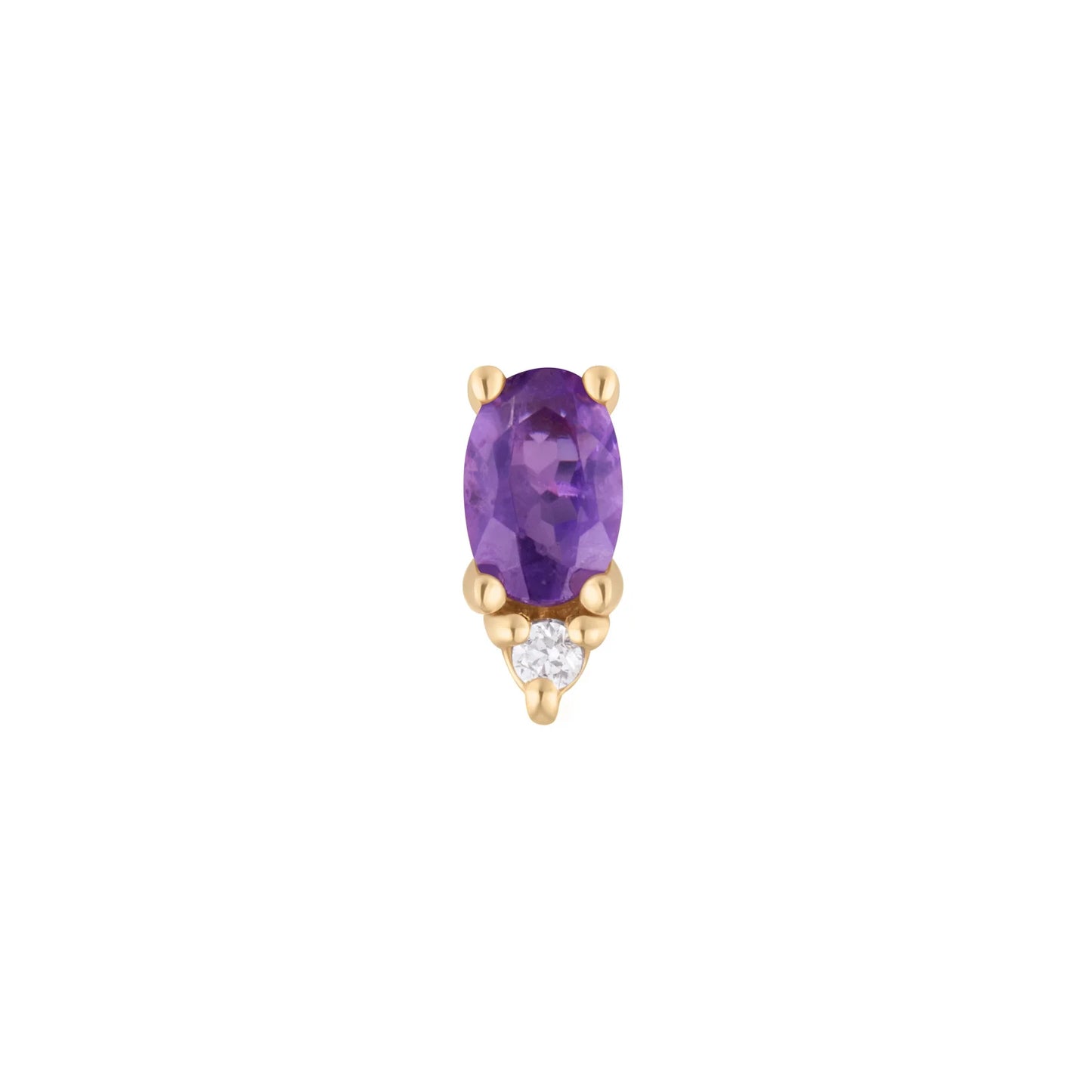 DESDEN + AMETHYST - THREADLESS END *PRE-ORDER* Buddha Jewelry