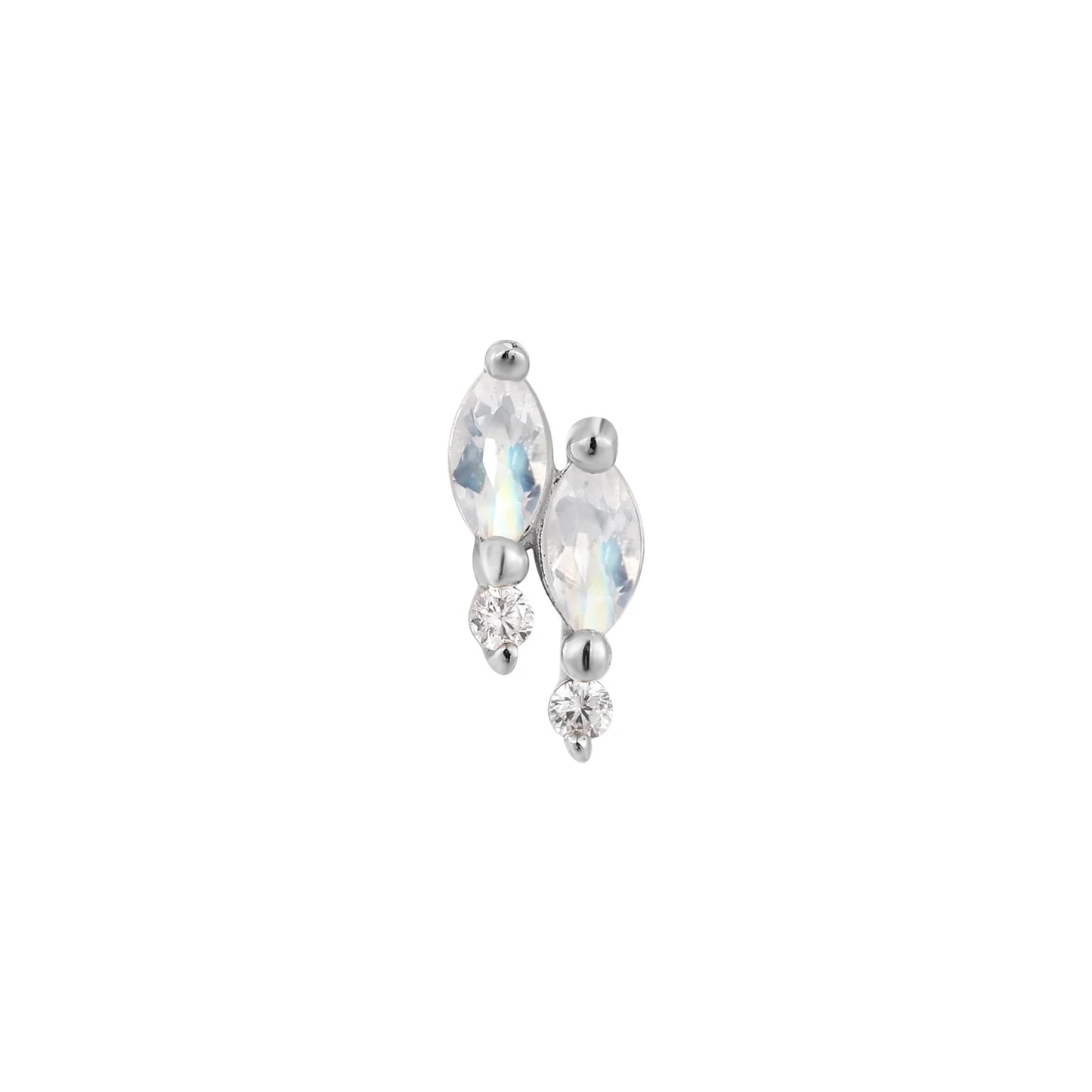 DREAMLAND + RAINBOW MOONSTONE - THREADLESS END *PRE-ORDER* Buddha Jewelry