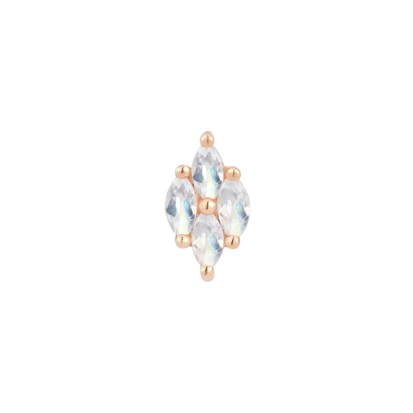 DREAM ON + RAINBOW MOONSTONE - THREADLESS END *PRE-ORDER* Buddha Jewelry