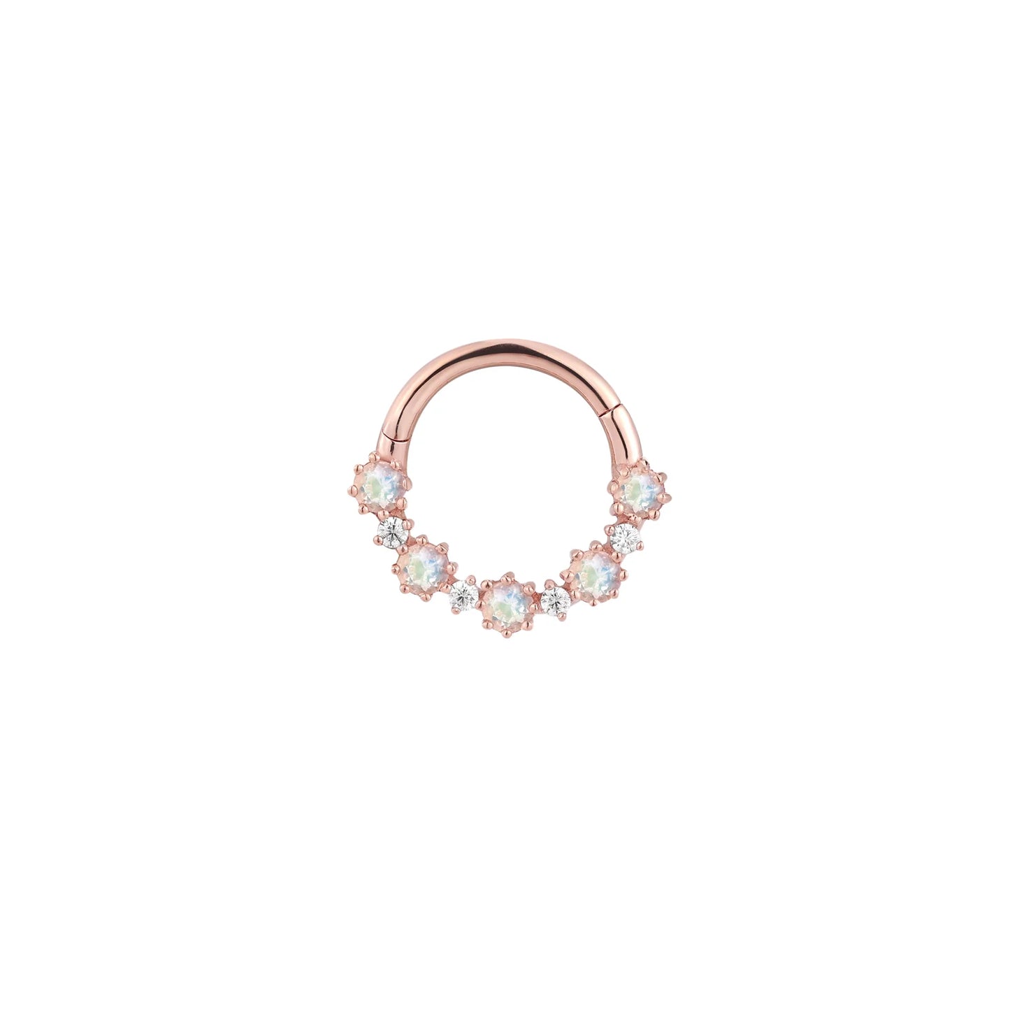 ARIANA + RAINBOW MOONSTONE - CLICKER RING *PRE-ORDER* Buddha Jewelry