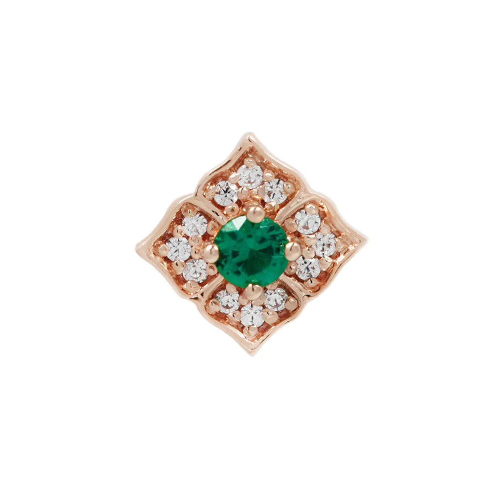 GRACE + GREEN SPINEL - THREADLESS END *PRE-ORDER* Buddha Jewelry