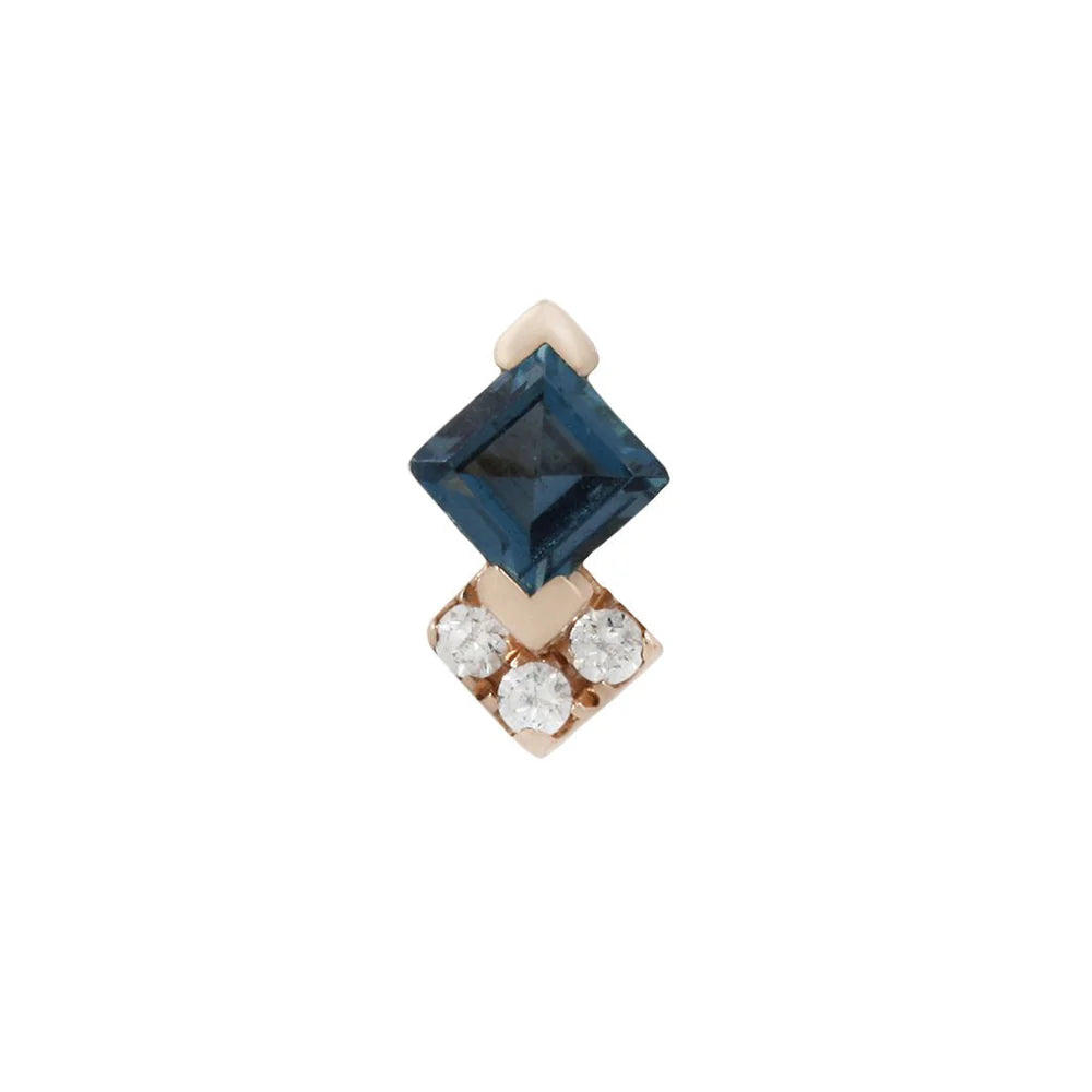 VIVIENNE + LONDON BLUE TOPAZ - THREADLESS END *PRE-ORDER* Buddha Jewelry