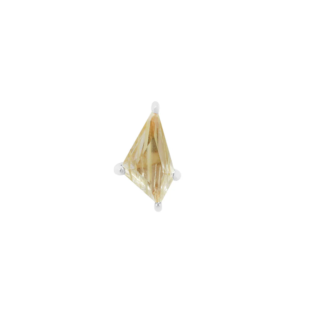 LIMELIGHT + RUTILATED QUARTZ - THREADLESS END *PRE-ORDER* Buddha Jewelry