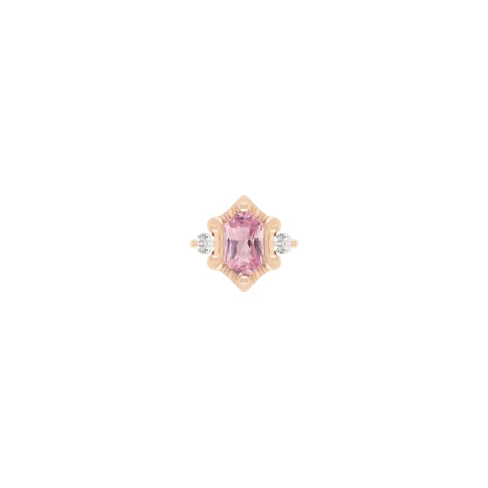 REYNA + PINK TOURMALINE - THREADLESS END *PRE-ORDER* Buddha Jewelry