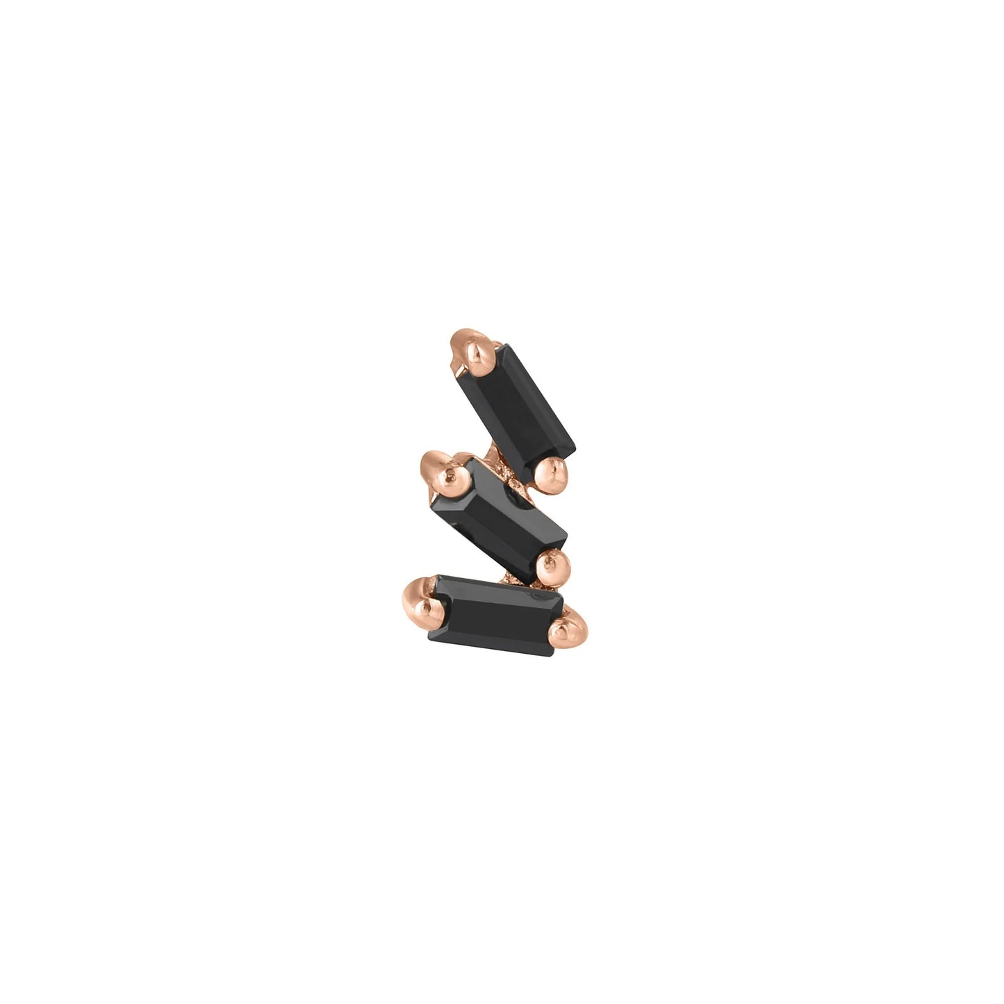 STAXX + BLACK SPINEL - THREADLESS END *PRE-ORDER* Buddha Jewelry