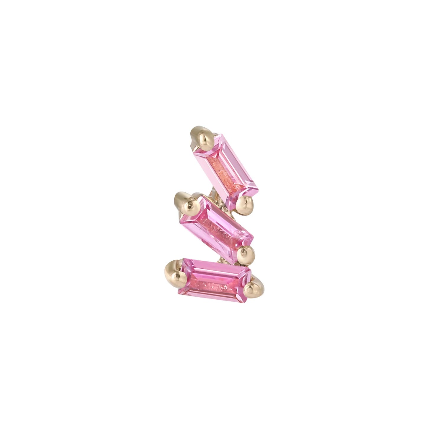 STAXX + PINK SAPPHIRE - THREADLESS END *PRE-ORDER* Buddha Jewelry