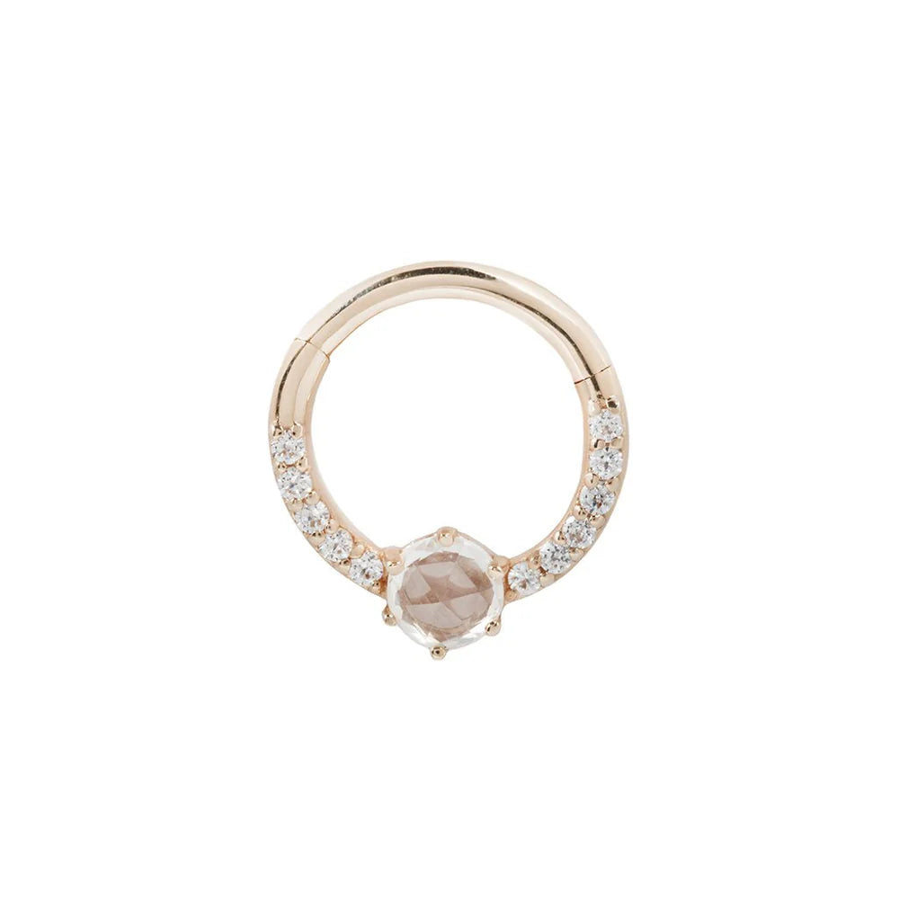 TINSLEY + WHITE SAPPHIRE - CLICKER RING *PRE-ORDER* Buddha Jewelry