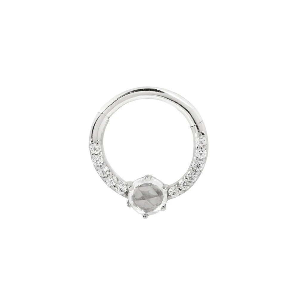 TINSLEY + WHITE SAPPHIRE - CLICKER RING *PRE-ORDER* Buddha Jewelry