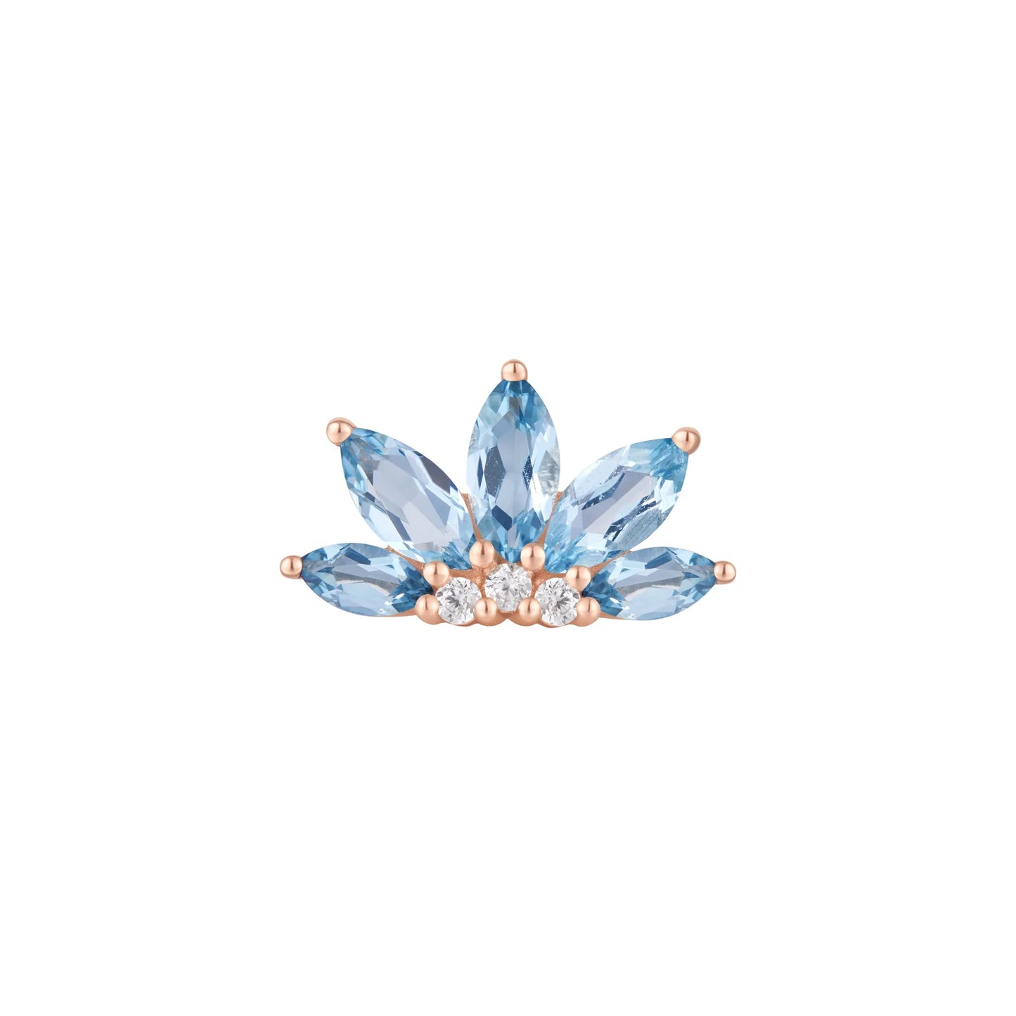 VALENTINA + LONDON BLUE TOPAZ - THREADLESS END *PRE-ORDER* Buddha Jewelry
