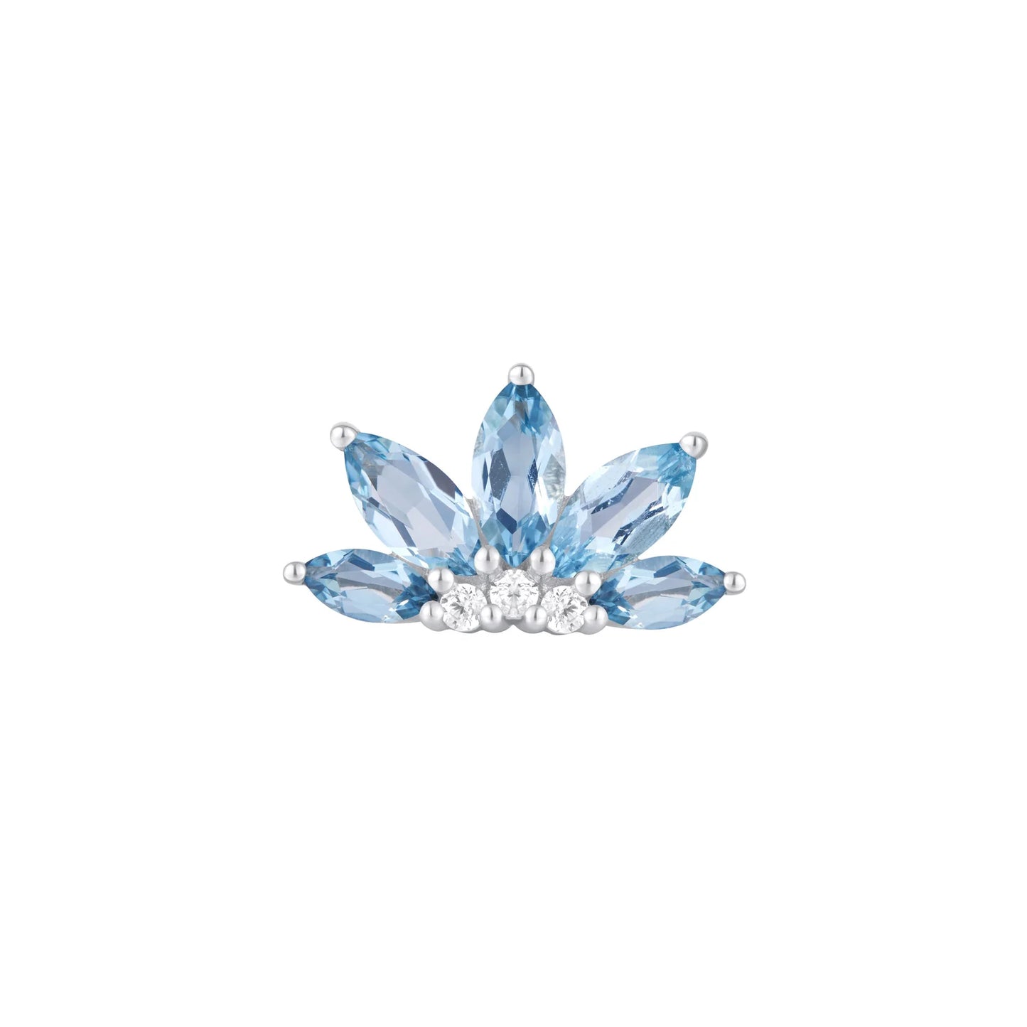 VALENTINA + LONDON BLUE TOPAZ - THREADLESS END *PRE-ORDER* Buddha Jewelry