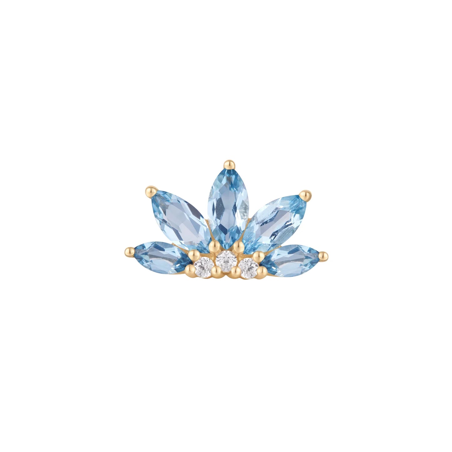 VALENTINA + LONDON BLUE TOPAZ - THREADLESS END *PRE-ORDER* Buddha Jewelry