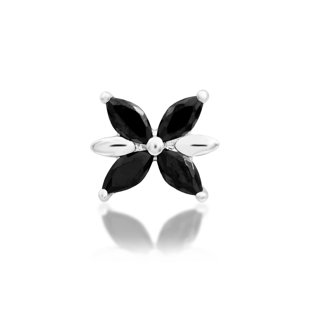 LILLIANA + BLACK CZ - THREADLESS END *PRE-ORDER* Junipurr Jewelry