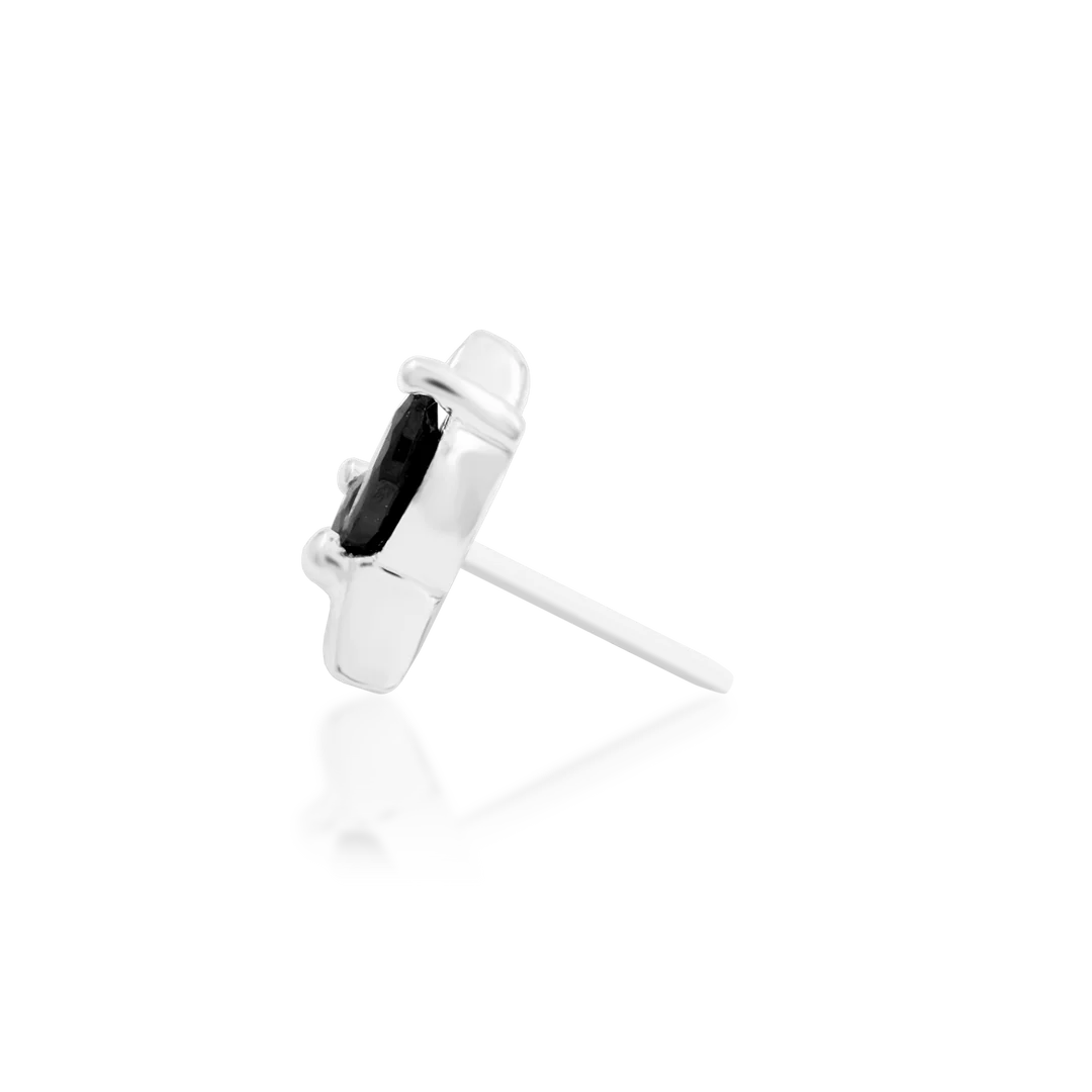 LUCIENNE + BLACK CZ - THREADLESS END *PRE-ORDER* Junipurr Jewelry