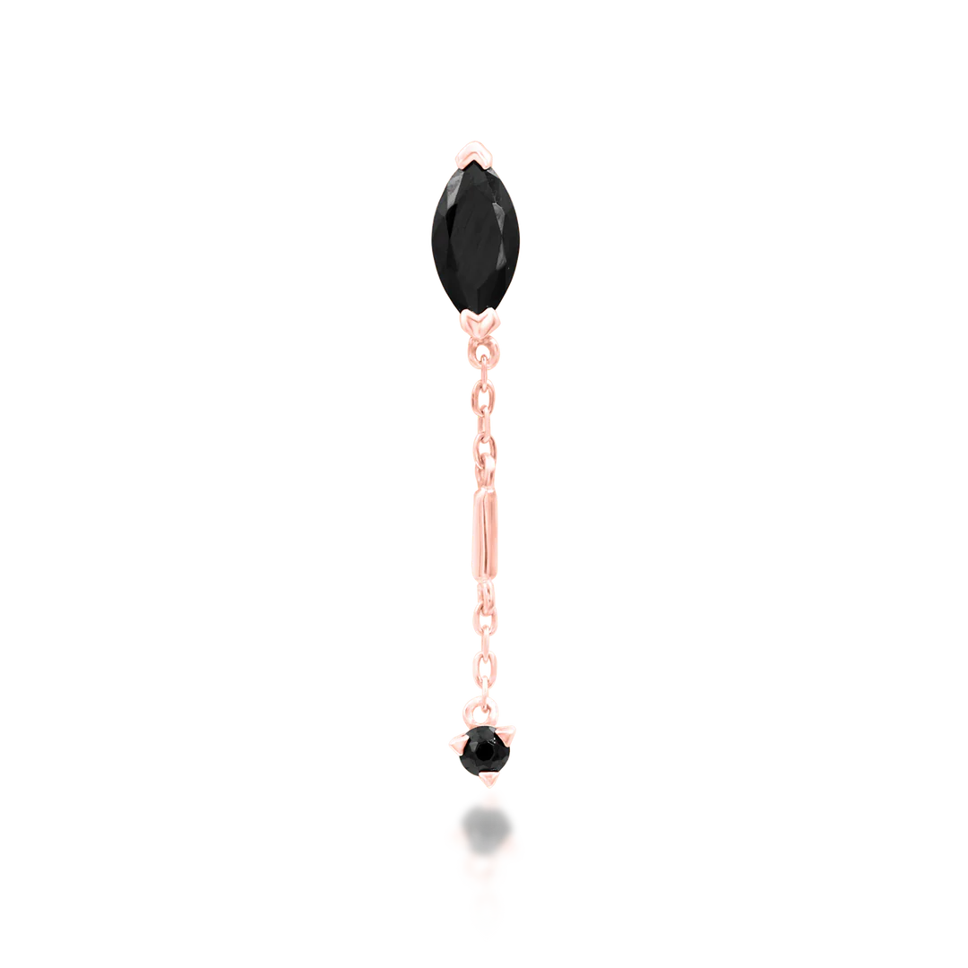 AKASHA + BLACK CZ - THREADLESS END *PRE-ORDER* Junipurr Jewelry