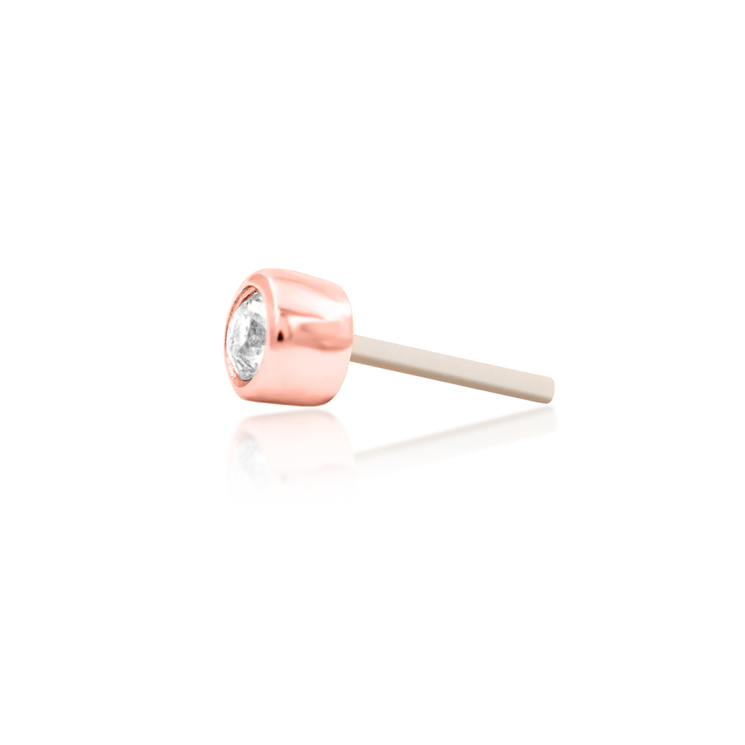 BEZEL CZ - THREADLESS END *PRE-ORDER* Junipurr Jewelry