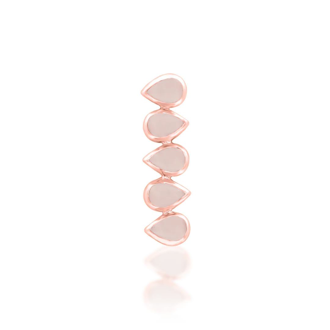 BLUSHING + ROSE QUARTZ - THREADLESS END *PRE-ORDER* Junipurr Jewelry