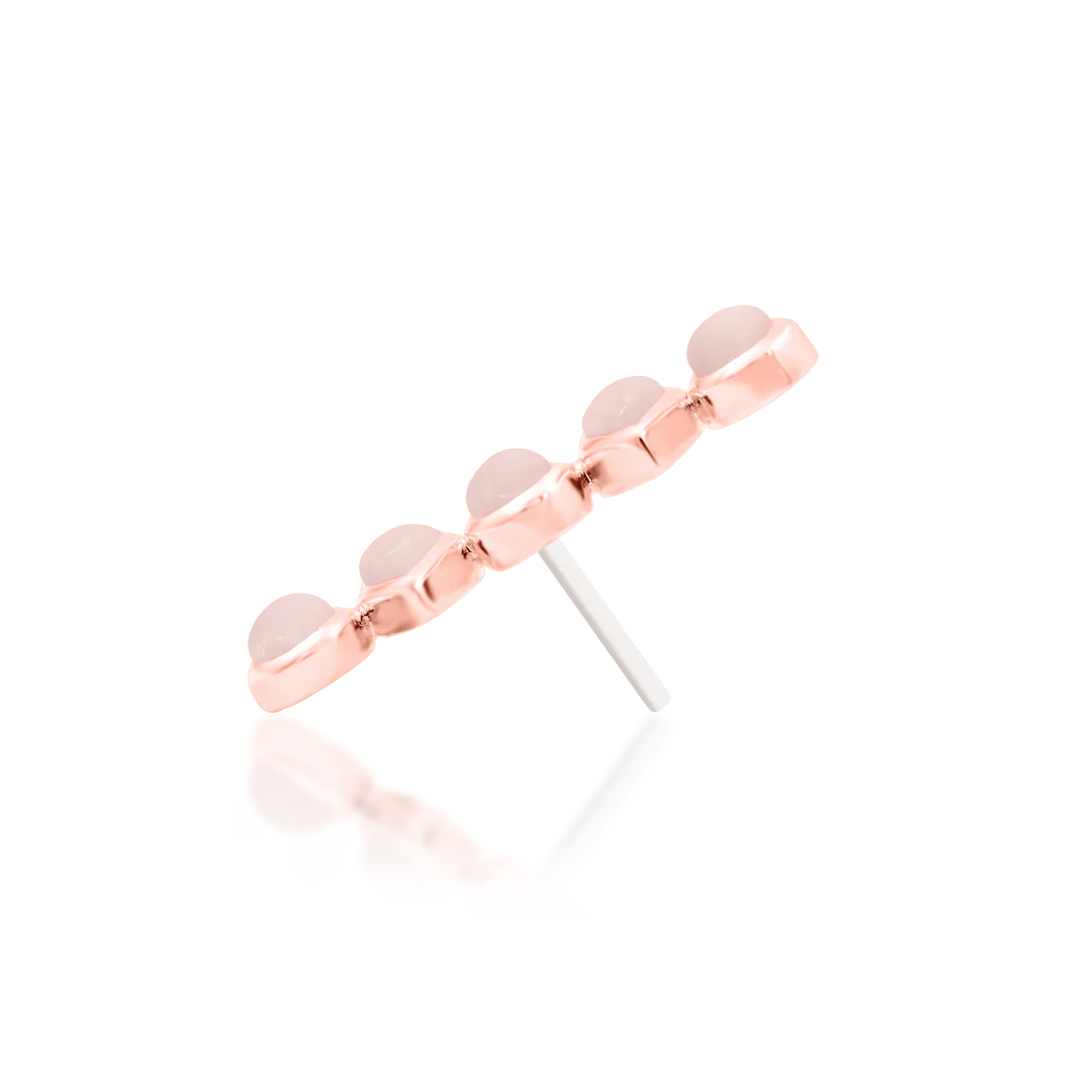 BLUSHING + ROSE QUARTZ - THREADLESS END *PRE-ORDER* Junipurr Jewelry