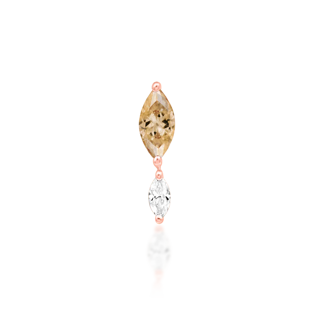 EMERSYN + CHAMPAGNE CZ - THREADLESS END *PRE-ORDER* Junipurr Jewelry