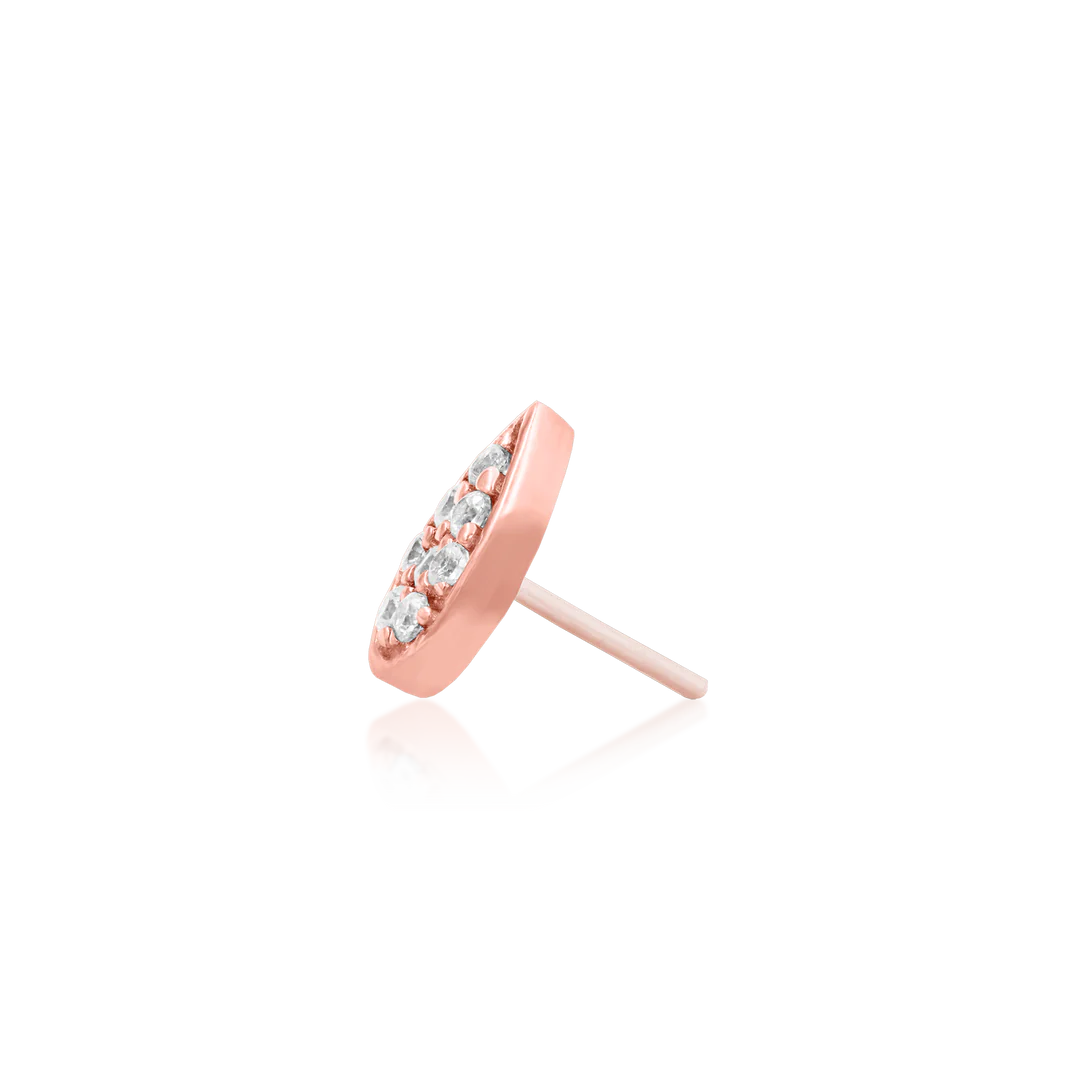 PEAR WITH CZ - THREADLESS END *PRE-ORDER* Junipurr Jewelry