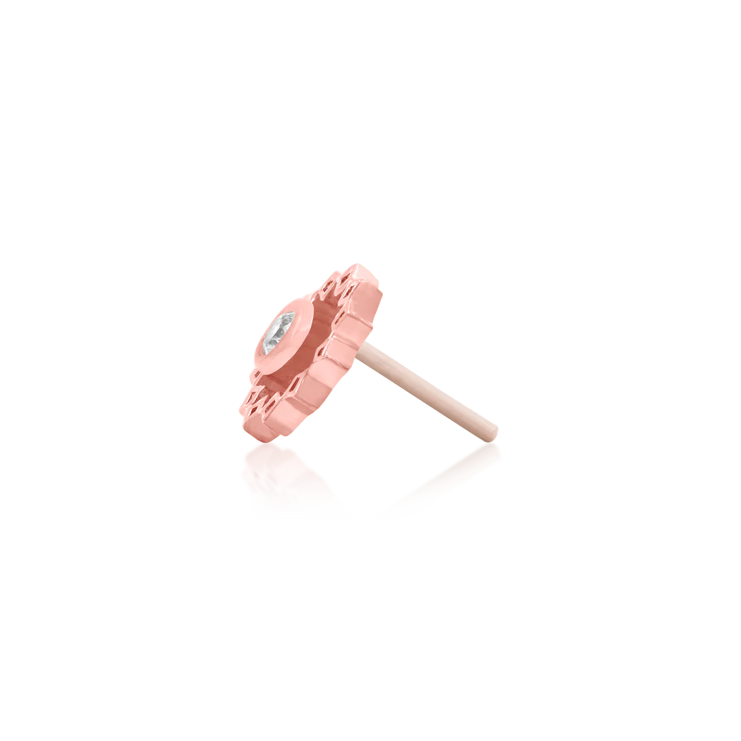 WHEEL WITH CZ STONE - THREADLESS END *PRE-ORDER* Junipurr Jewelry