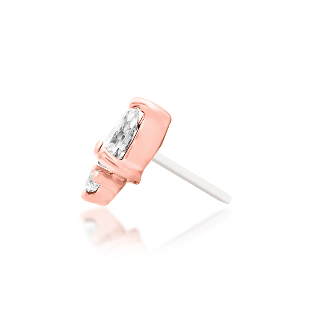 KARMA WHITE CZ - THREADLESS END *PRE-ORDER* Junipurr Jewelry