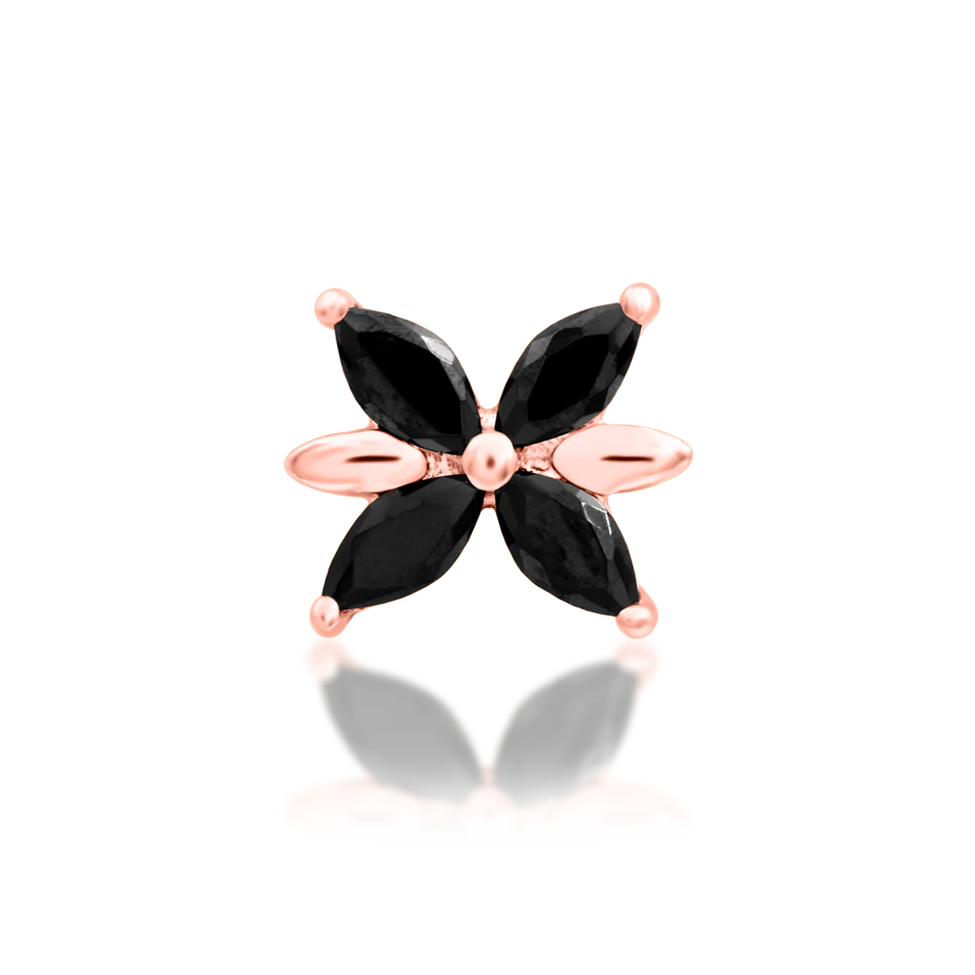 LILLIANA + BLACK CZ - THREADLESS END *PRE-ORDER* Junipurr Jewelry