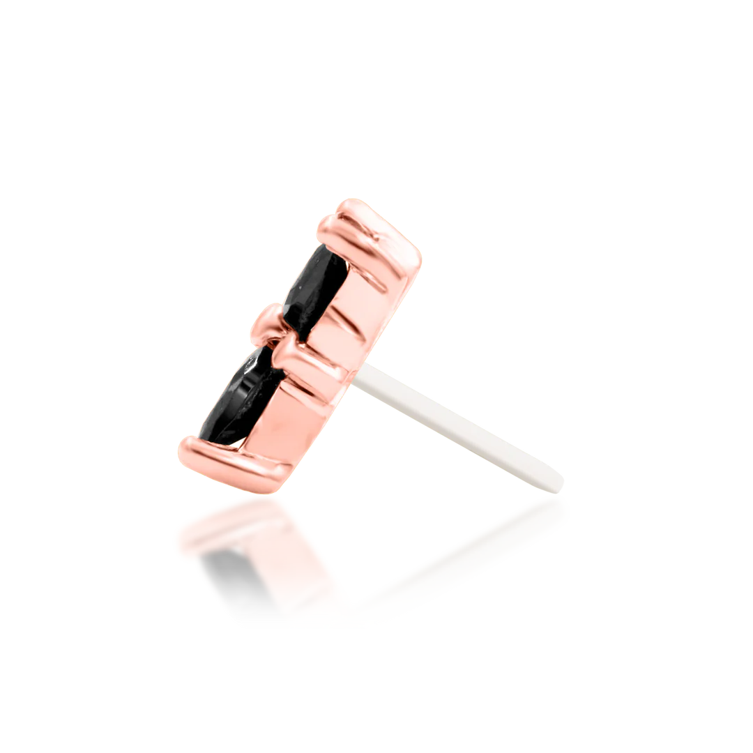 LILLIANA + BLACK CZ - THREADLESS END *PRE-ORDER* Junipurr Jewelry