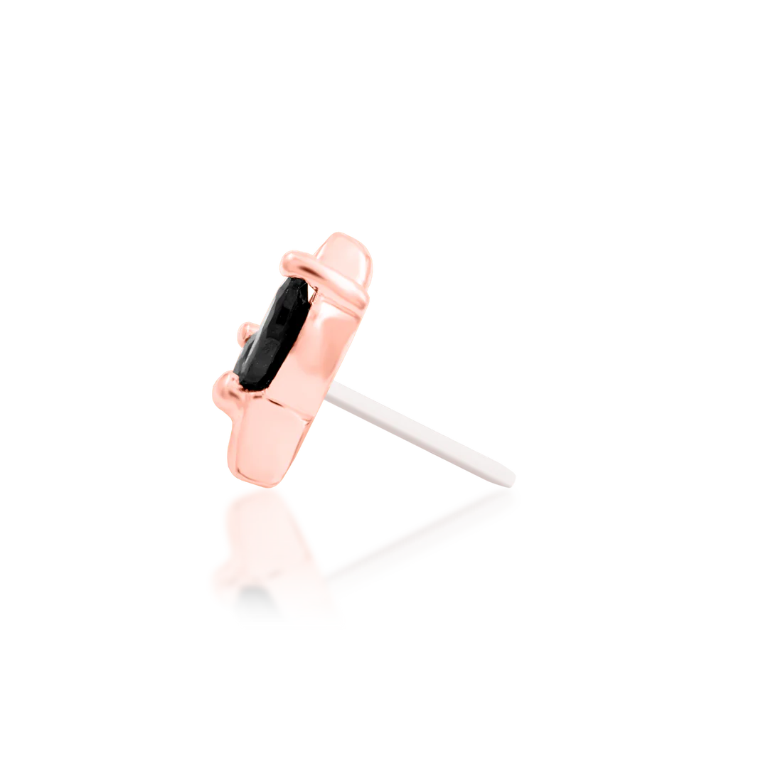 LUCIENNE + BLACK CZ - THREADLESS END *PRE-ORDER* Junipurr Jewelry
