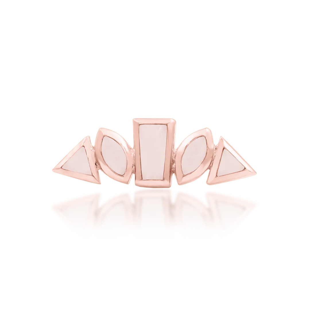 PRIM + ROSE QUARTZ - THREADLESS END *PRE-ORDER* Junipurr Jewelry