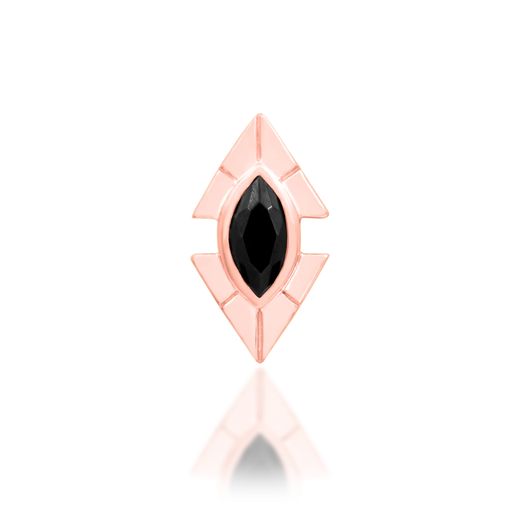 SIRENA + BLACK CZ - THREADLESS END *PRE-ORDER* Junipurr Jewelry