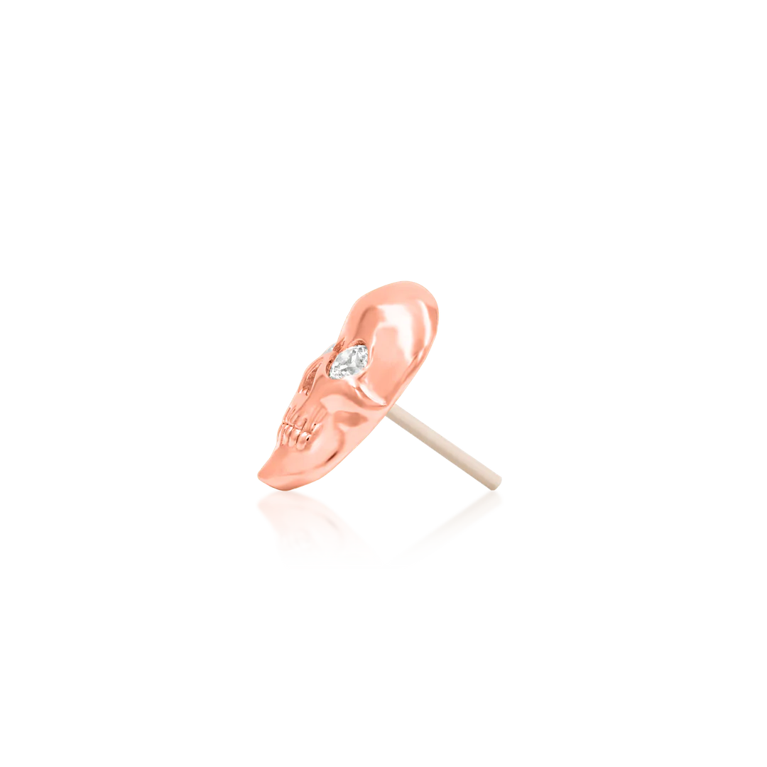 CRYSTAL SKULL - THREADLESS END *PRE-ORDER* Junipurr Jewelry